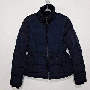 Zara Dark Blue Puffer Coat